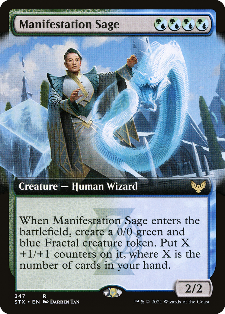 Manifestation Sage (Extended Art) (347) - Strixhaven: School of Mages Foil
