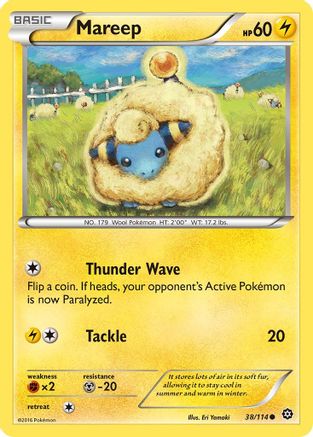 Mareep (38) Reverse Holofoil - Steam Siege