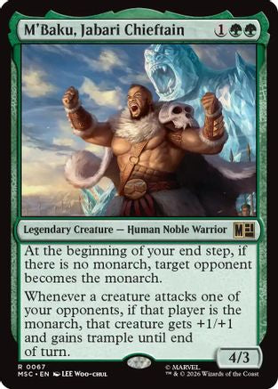 M'Baku, Jabari Chieftain (067) - Commander: Marvel Super Heroes
