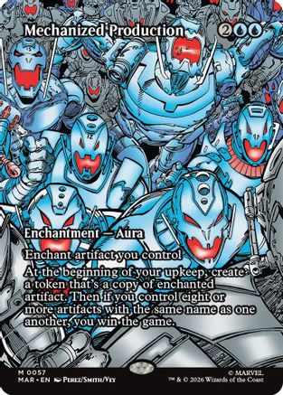 Mechanized Production (057) Foil - Marvel Universe