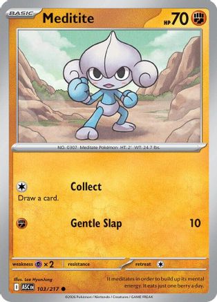 Meditite (103) Reverse Holofoil - Ascended Heroes