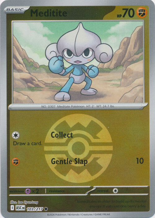 Meditite (Quick Ball) (103) Reverse Holofoil - Ascended Heroes