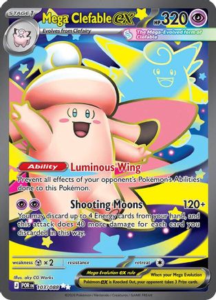 Mega Clefable ex (Full Art) (103) Holofoil - Perfect Order