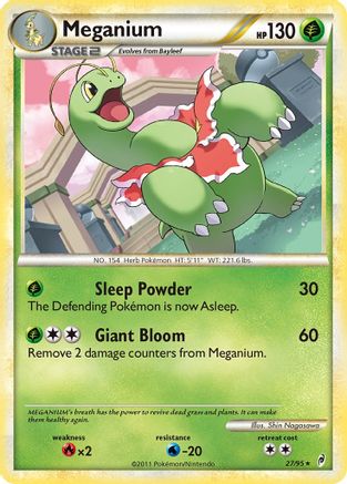 Meganium (27) Reverse Holofoil - Call of Legends