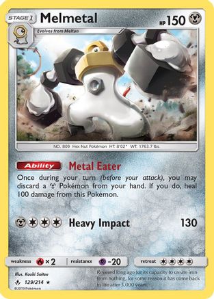Melmetal (129) Holofoil - Unbroken Bonds