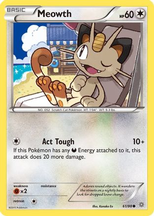 Meowth (61) Reverse Holofoil - Ancient Origins