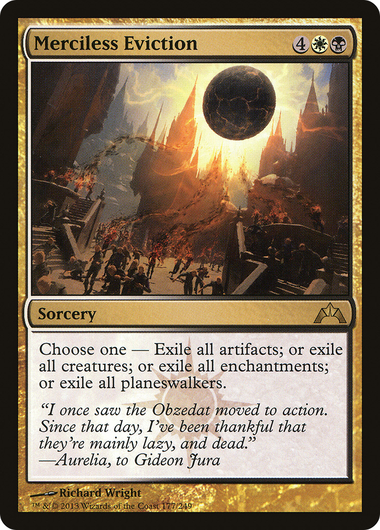 Merciless Eviction (177) Foil - Gatecrash
