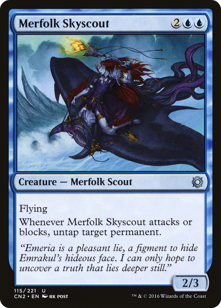 Merfolk Skyscout (115) Foil - Conspiracy: Take the Crown
