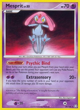 Mesprit (34) Reverse Holofoil - Legends Awakened