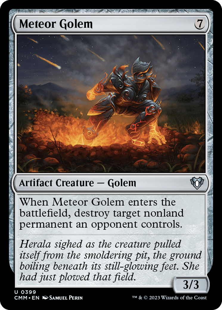 Meteor Golem (399) Foil - Commander Masters