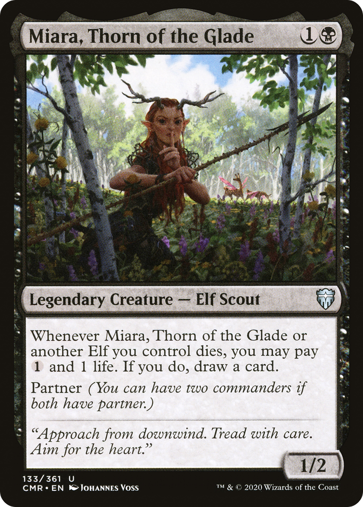 Miara, Thorn of the Glade (133) - Commander Legends Foil