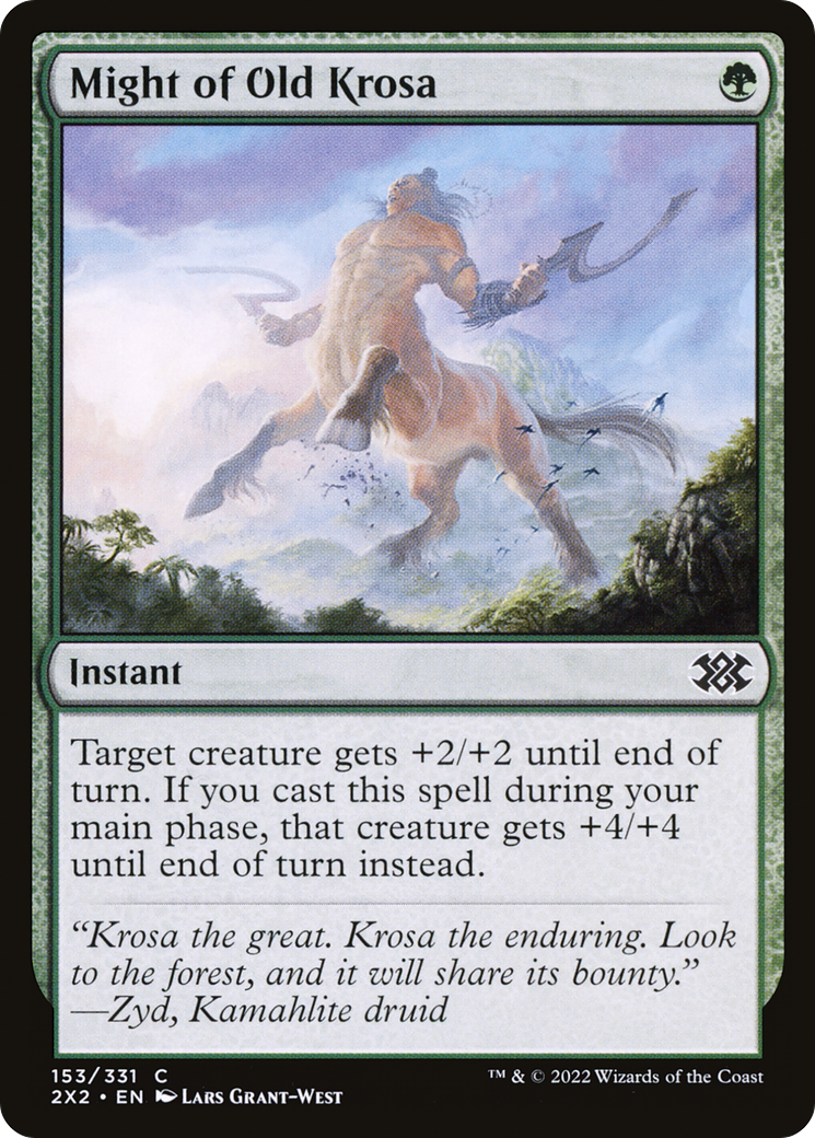 Might of Old Krosa (153) Foil - Double Masters 2022