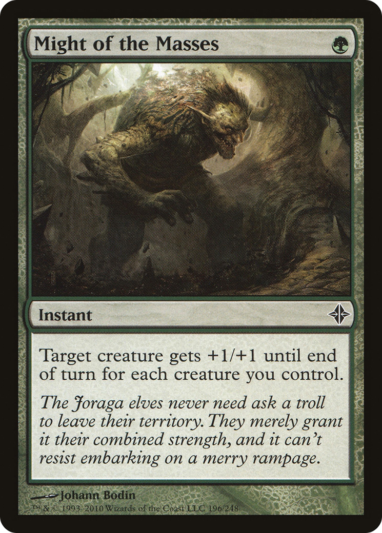 Might of the Masses (196) Foil - Rise of the Eldrazi