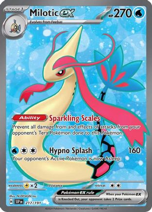 Milotic ex (Full Art) (217) Holofoil - Surging Sparks