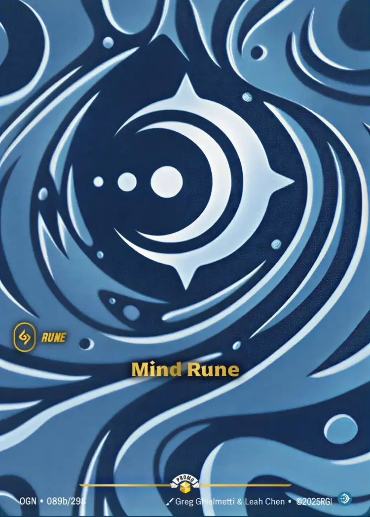 Mind Rune (OGN) (089b) Foil - Riftbound Promotional Cards