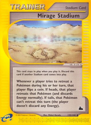 Mirage Stadium (132) Reverse Holofoil - Skyridge