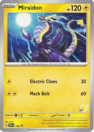 Miraidon (#23 Pikachu) (148) - Battle Academy 2024