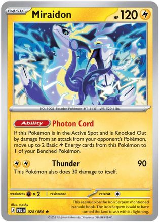 Miraidon (28) Holofoil - Pitch Black