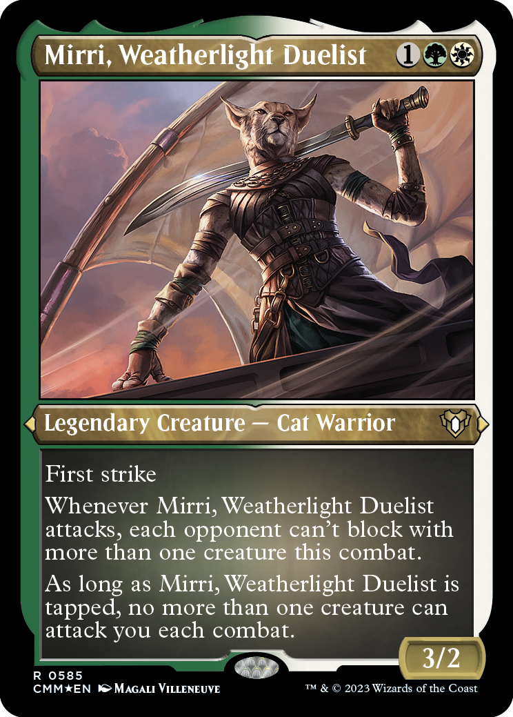Mirri, Weatherlight Duelist (585) Etched Foil - Commander Masters