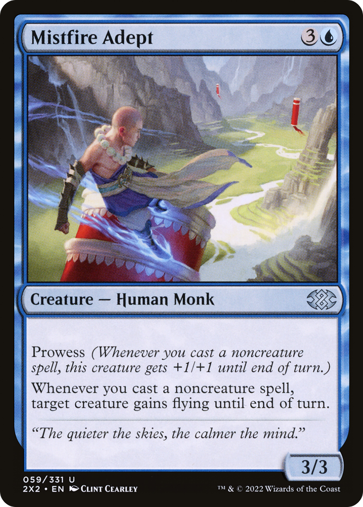 Mistfire Adept (059) Foil - Double Masters 2022
