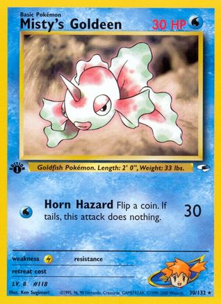 Misty's Goldeen (30) (1st Edition) - Gym Heroes