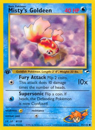 Misty's Goldeen (85) (1st Edition) - Gym Heroes