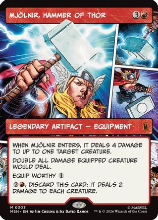 Mjolnir, Hammer of Thor (Showcase) (303) Foil - Marvel Super Heroes