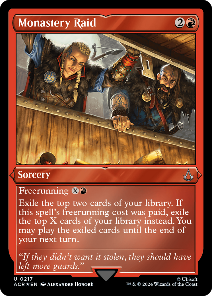 Monastery Raid (217) Etched Foil - Assassin's Creed
