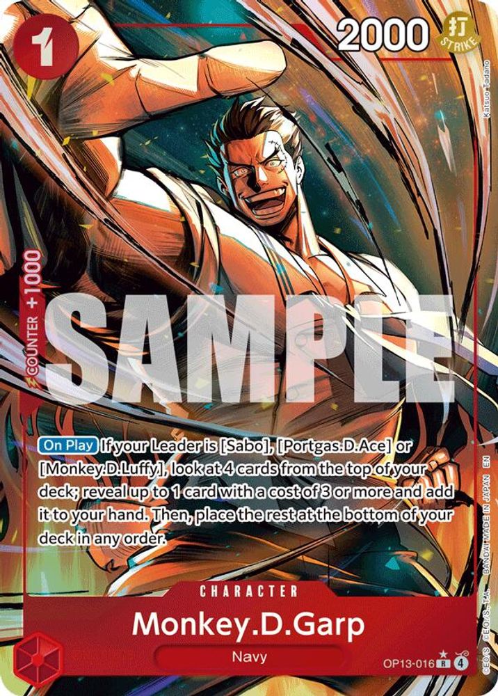 Monkey.D.Garp (Alternate Art) (OP13-016) Foil