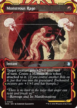 Monstrous Rage (045) Foil - Secrets of Strixhaven: Mystical Archive