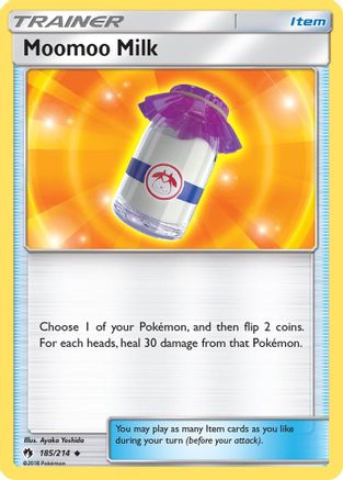 Moomoo Milk (185) Reverse Holofoil - Lost Thunder