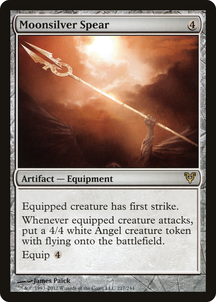 Moonsilver Spear (217) Foil - Avacyn Restored