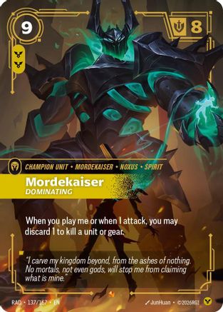 Mordekaiser, Dominating (137) Foil - Radiance