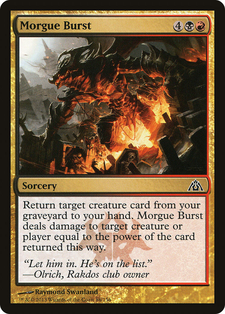 Morgue Burst (086) Foil - Dragon's Maze