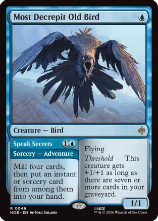 Most Decrepit Old Bird // Speak Secrets (049) Foil - The Hobbit
