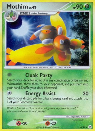 Mothim (6) Holofoil - Arceus