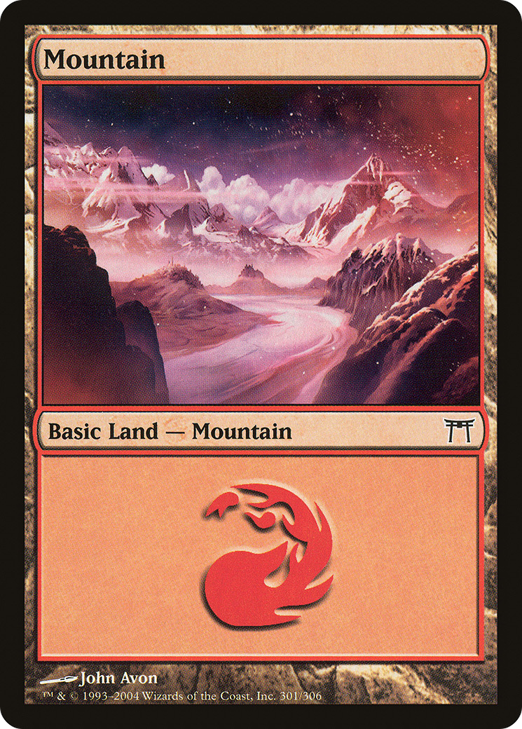 Mountain (301) Foil - Champions of Kamigawa