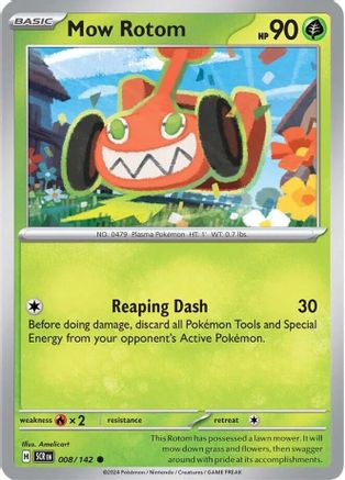 Mow Rotom (8) Reverse Holofoil - Stellar Crown