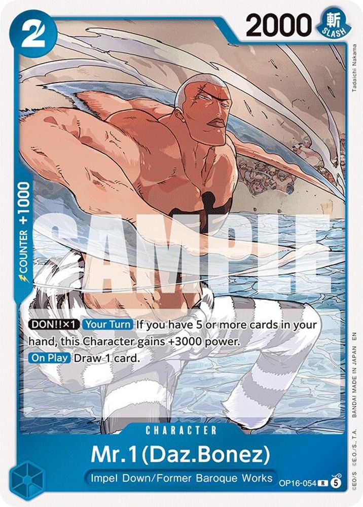 ヴァイスシュヴァルツ Mono Mr.1(Daz.Bonez) (OP16-054) Foil | One Piece TCG Singles – Silver
