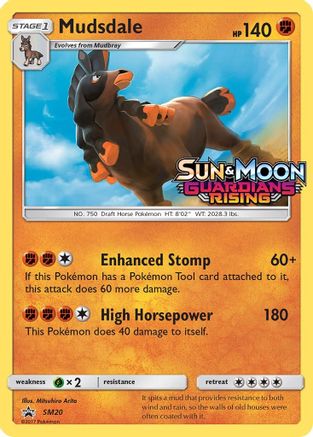 Mudsdale (Prerelease) (SM20) Holofoil - Black Star Promos