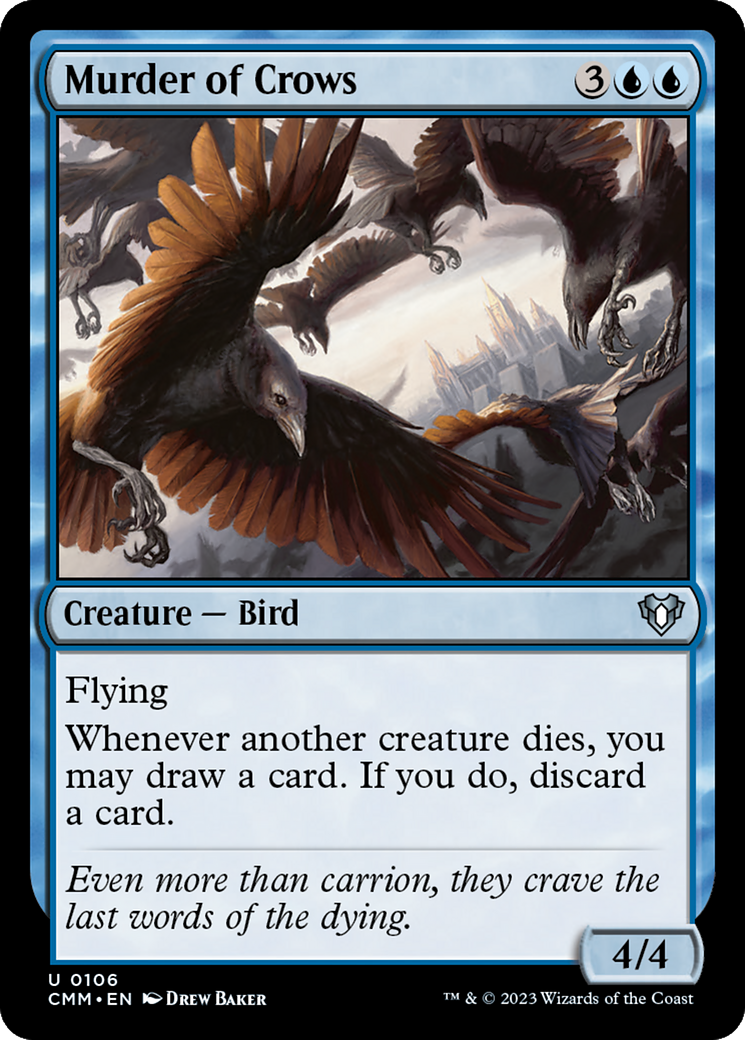 Murder of Crows (106) Foil - Commander Masters