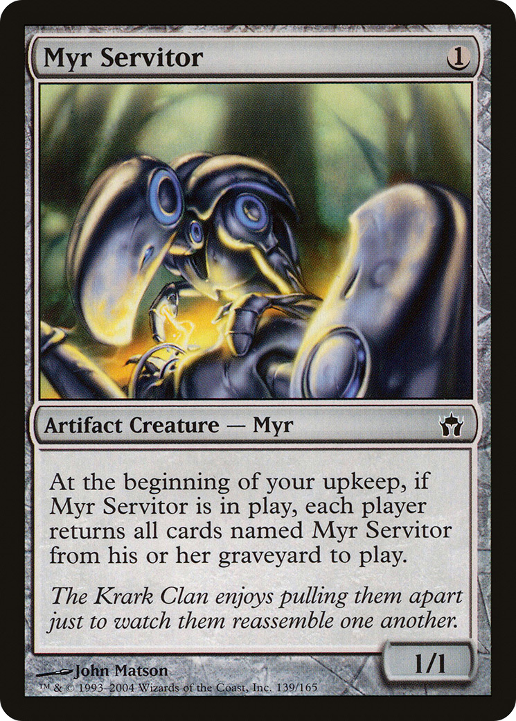 Myr Servitor (139) Foil - Fifth Dawn