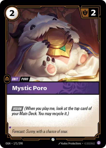 Mystic Poro (171) Foil - Riftbound Promotional Cards