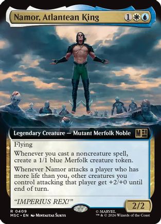Namor, Atlantean King (Extended Art) (409) - Commander: Marvel Super Heroes