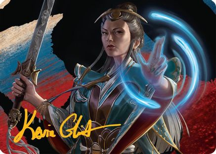 Narset, Jeskai Waymaster (044s) Gold-Stamped - Art Series: Tarkir: Dragonstorm