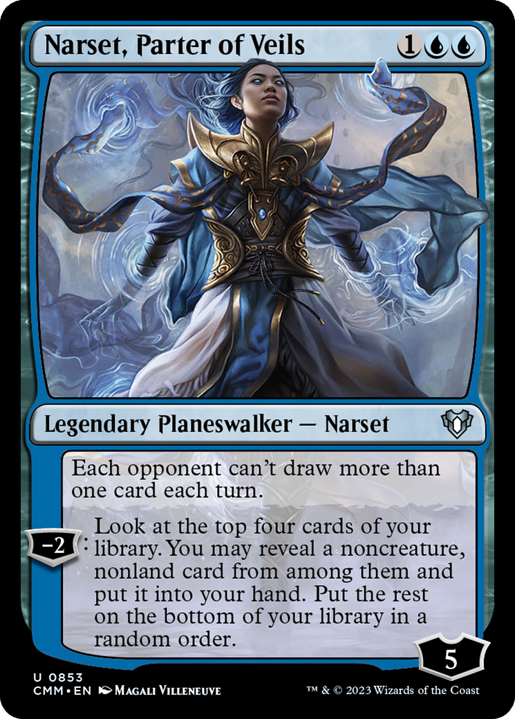 Narset, Parter of Veils (853) - Commander Masters