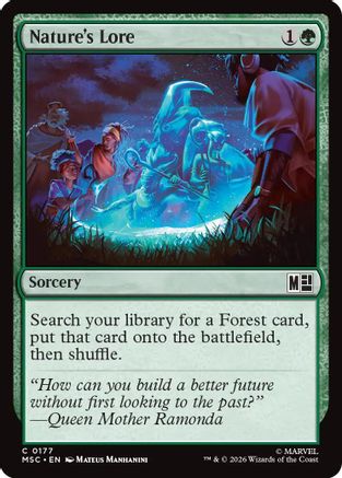 Nature's Lore (177) Surge Foil - Commander: Marvel Super Heroes