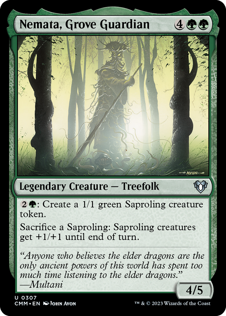 Nemata, Grove Guardian (307) Foil - Commander Masters