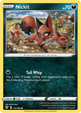 Nickit (112) Reverse Holofoil - Darkness Ablaze