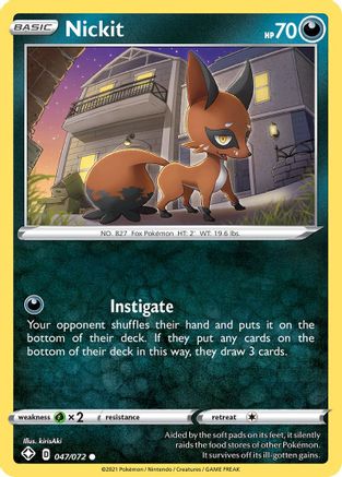 Nickit (47) Reverse Holofoil - Shining Fates